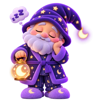 Sleepdalf dozing off with his lantern